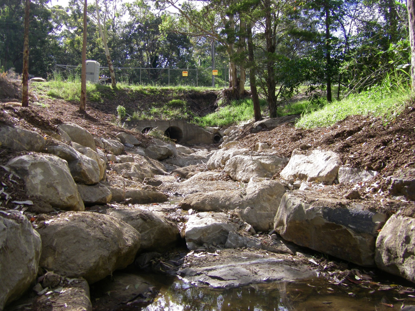 Blue Wren Creek after completion